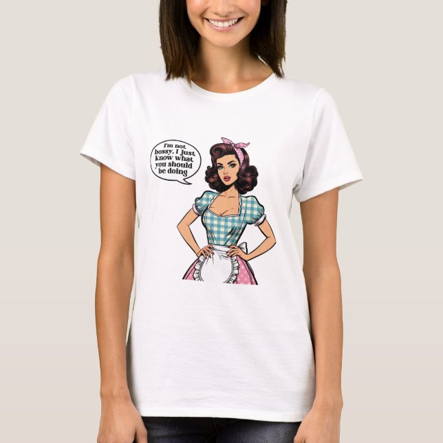 T-shirt I’m Not Bossy – Sarcastic Girl (Devant)