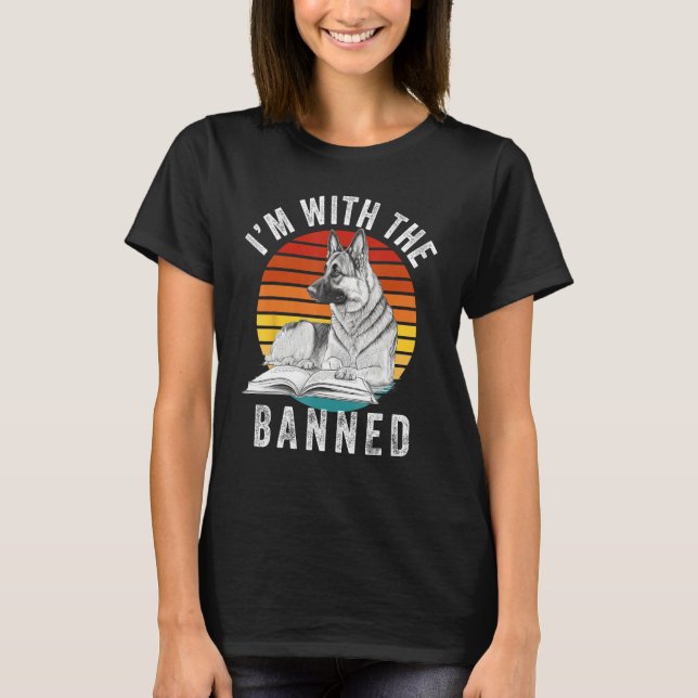 T-shirt I m With The Banned  Read Banned Books  BookWorm 2 (Devant)