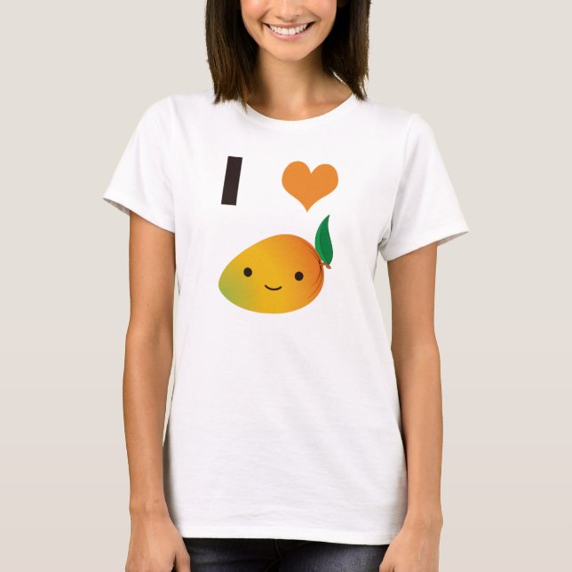 T-shirt I mangue de coeur (Devant)