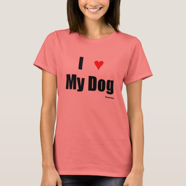 T-shirt I? Mon chien (Devant)