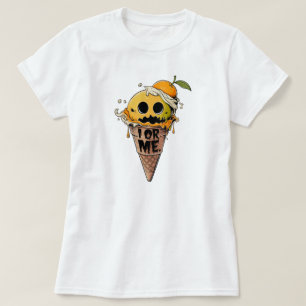 T-shirt I OU ME, mignonne cri de glace