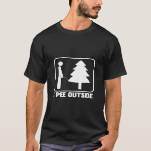 T-shirt I Pee Extérieur Funny Camping T-Shirt_1
