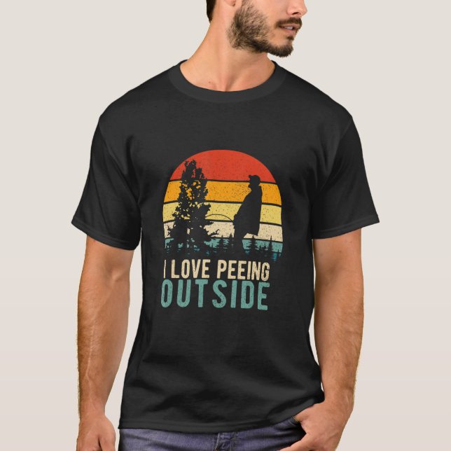 T-shirt I Pee Outside (Devant)