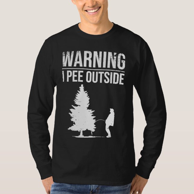 T-shirt I Pee Outside  For Camping Boys Teens Kids Camper (Devant)