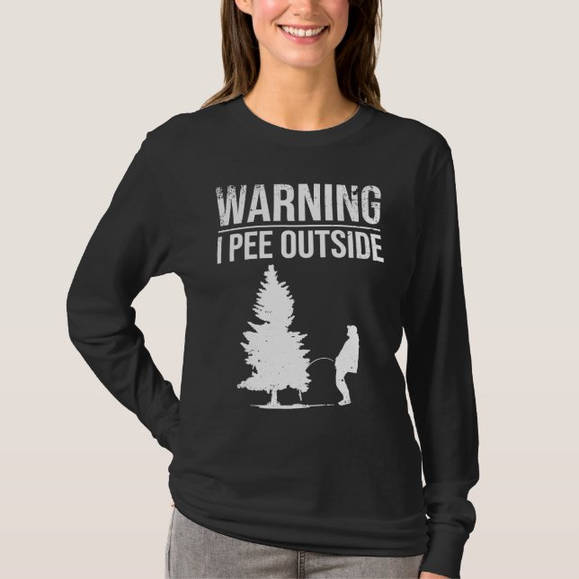 T-shirt I Pee Outside  For Camping Boys Teens Kids Camper (Devant)