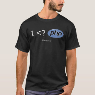 T-SHIRT I < ? PHP