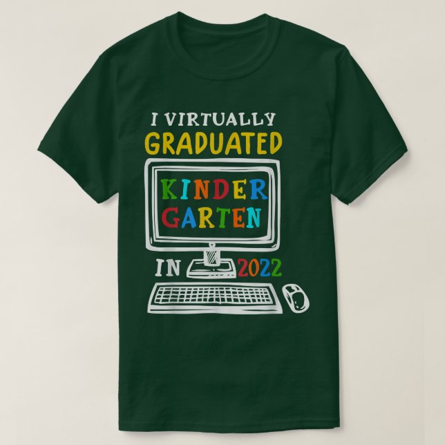 T-shirt I Pratiquement Diplômée Maternelle Classe 2022 Gra (Design devant)