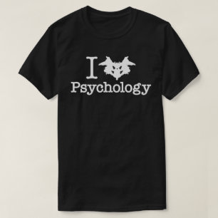 T-shirt I psychologie de coeur (tache d'encre de