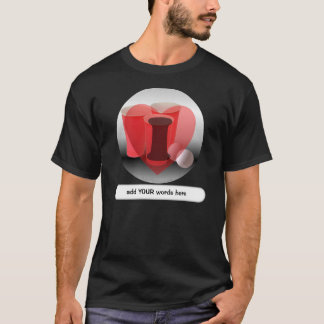 T-shirt I puanteur de bière de coeur