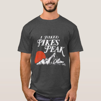 T-shirt I Randonnée Pikes Peak Retro Souvenir Colorado