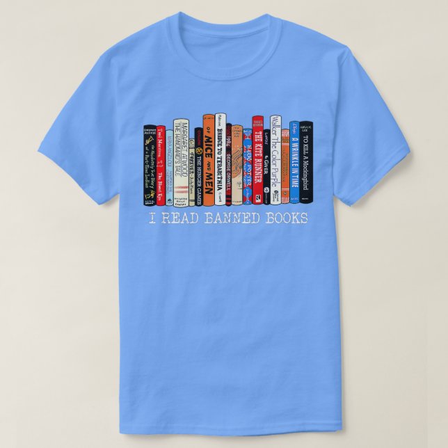 T-shirt I Read Banned Books Week Librarian Freadom Reader (Design devant)