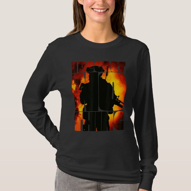 T-shirt I Regret Nothing Military Soldier (Devant)