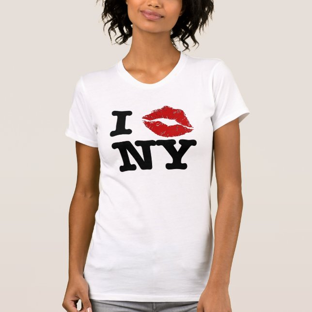 T-shirt I "se bécotent" des chemises de New York (Devant)