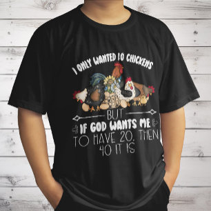 T-shirt I Seulement Recherché 10 Poulets - Amoureux Drôle 