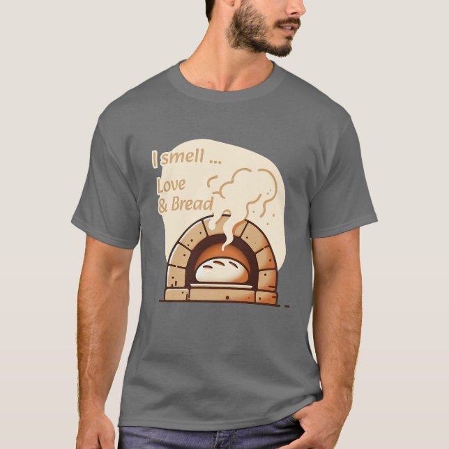 T-shirt I smell Love & Bread (Devant)