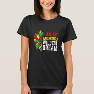 T-shirt I Sur My Ancestors Braconnage Dream Black History 