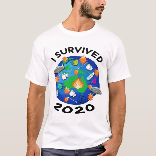 T-shirt I Survived 2020 (Devant)