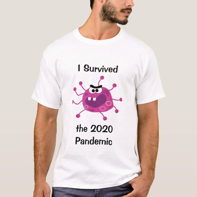 T-shirt I Survived 2020 Pandémie (Devant)