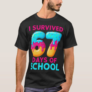 T-shirt I Survived 67 Days Of School 67 Meme Teachers Stud