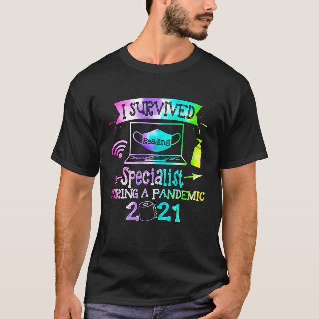 T-shirt I Survived Reading Specialist During A Pandemic 20 (Devant)