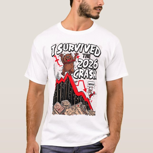 T-shirt I Survived the 2026 Crash (Devant)