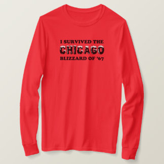 T-shirt I Survived the Chicago Blizzard de 1967.