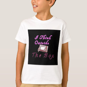 T-shirt I Think Out of the Box : Design créatif