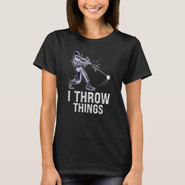 T-shirt I Throw Things Design For Hammer Thrower (Devant)