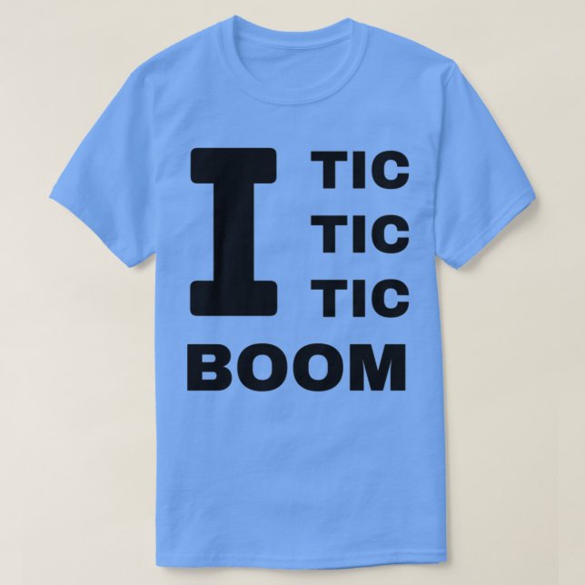 T-shirt I Tic Tic Tic Boom Tourettes Sensibilisation (Design devant)