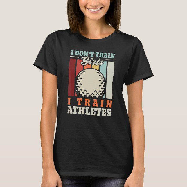 T-shirt I train athletes u2013  golf trainer golfer golf c (Devant)