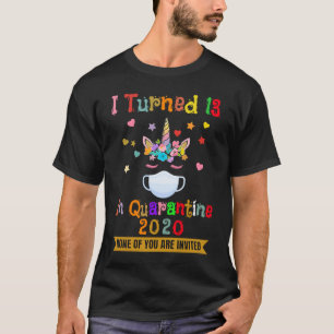 T-shirt I Turned 13 in Quarantine 2020 13th Birthday Ado