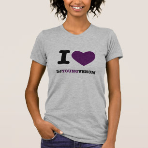 T-shirt I venin de jeunes du DJ de coeur