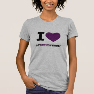 T-shirt I venin de jeunes du DJ de coeur