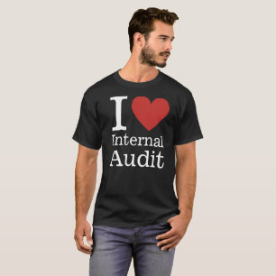 T-shirt I ❤️ Vérification interne pour les employés CUSTOM