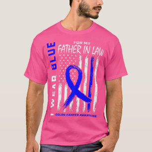 T-shirt I Wear Blue For My Father In Law Colon Cancer Awar