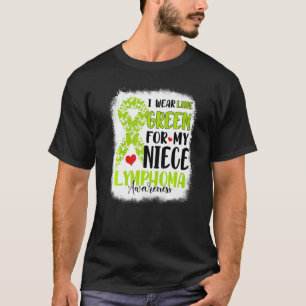 T-shirt I Wear Lime Green Niece Lymphoma Aware Month W