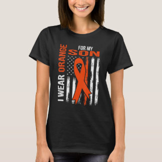 T-shirt I Wear Orange For My Son Leukemia Awareness Ribbon