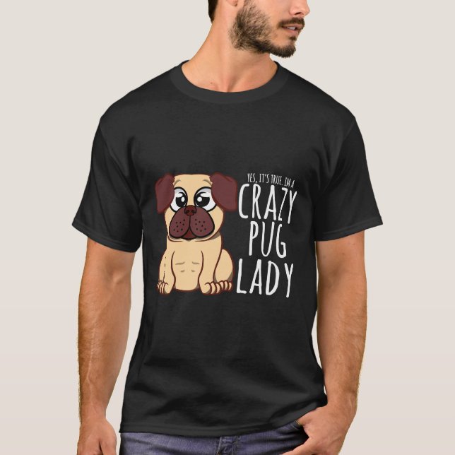 T-shirt I&x27 ; m A Crazy Carlin Lady - Carlin Shirt Class (Devant)