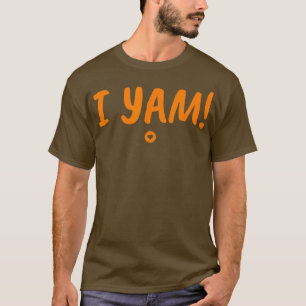 T-shirt I Yam Funny Hes My Sweet Potato Set Thanksgiving M
