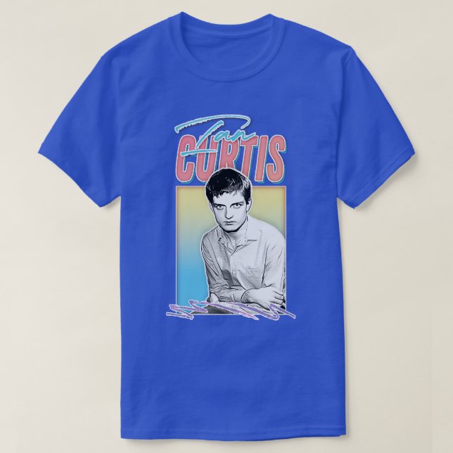 T-shirt Ian Curtis Design esthétique (Design devant)