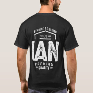 T-shirt Ian Nom personnalisé Cadeau Anniversaire