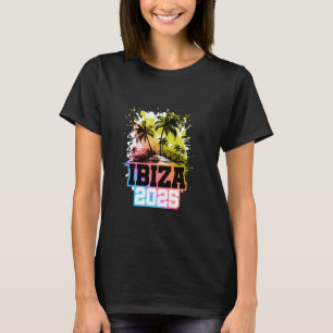 T-shirt Ibiza 2025 Colorful Team Vacation