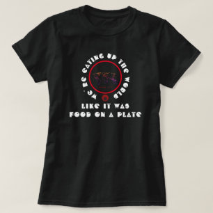T-SHIRT IBONELTD. NOURRITURE SUR PLAQUE2