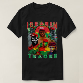 T-shirt Ibrahim Traore Vintage Bootleg tee Panafricain