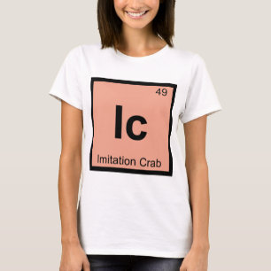 T-shirt Ic - Tableau périodique de la chimie du crabe d'im