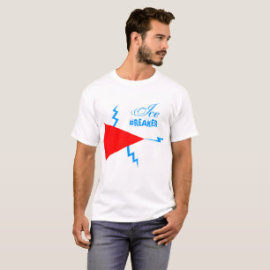 T-shirt Ice Breaker blanc de lumière personnalisable