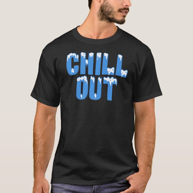 T-shirt Ice Chill Out Famille Costume Halloween Femmes Hom (Devant)