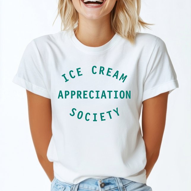 T-shirt Ice Cream Appreciation Society Citation Art (Créateur téléchargé)