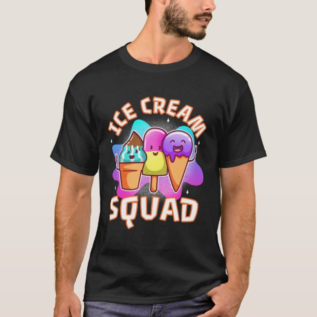T-shirt Ice cream squad  4 (Devant)