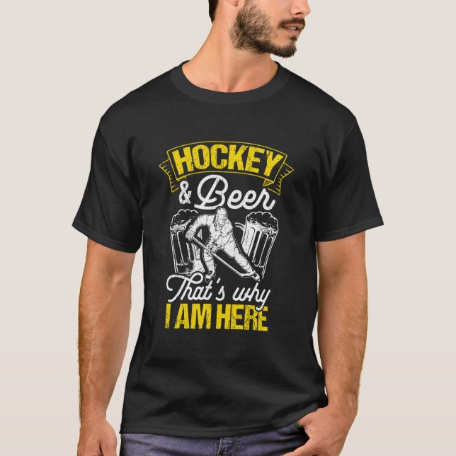 T-shirt Ice Hockey Ice Field Hockey Player (Devant)